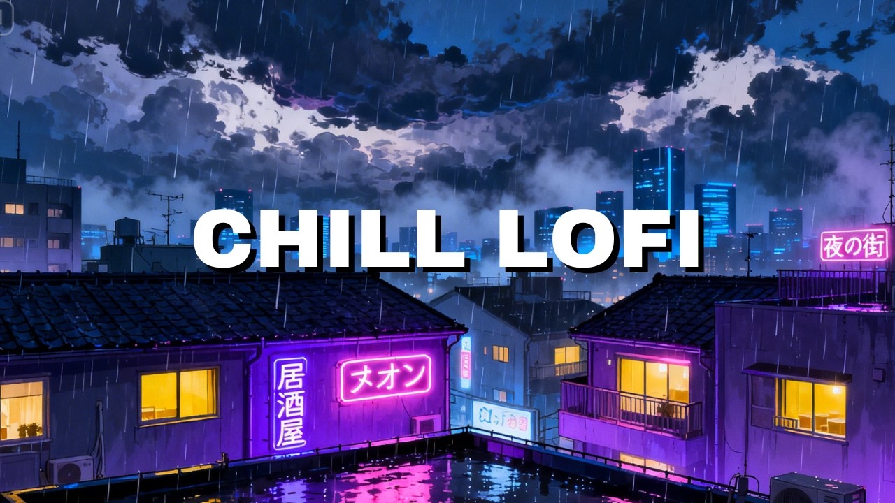 Tokyo Rain at Midnight ☔ Chill Lofi Beats | 深夜BGM