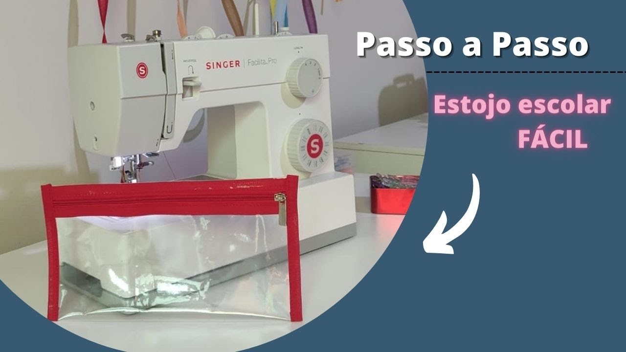Passo a passo estojo escolar de plástico crista fácil