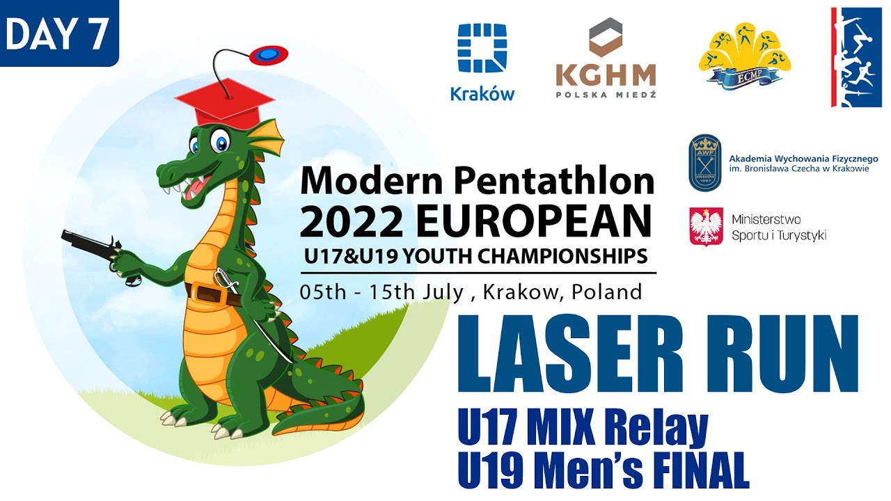 Laser Run - U17 MIX Relay/U19 Men's FINAL-Modern Pentathlon 2022 European Youth Championships-Kraków