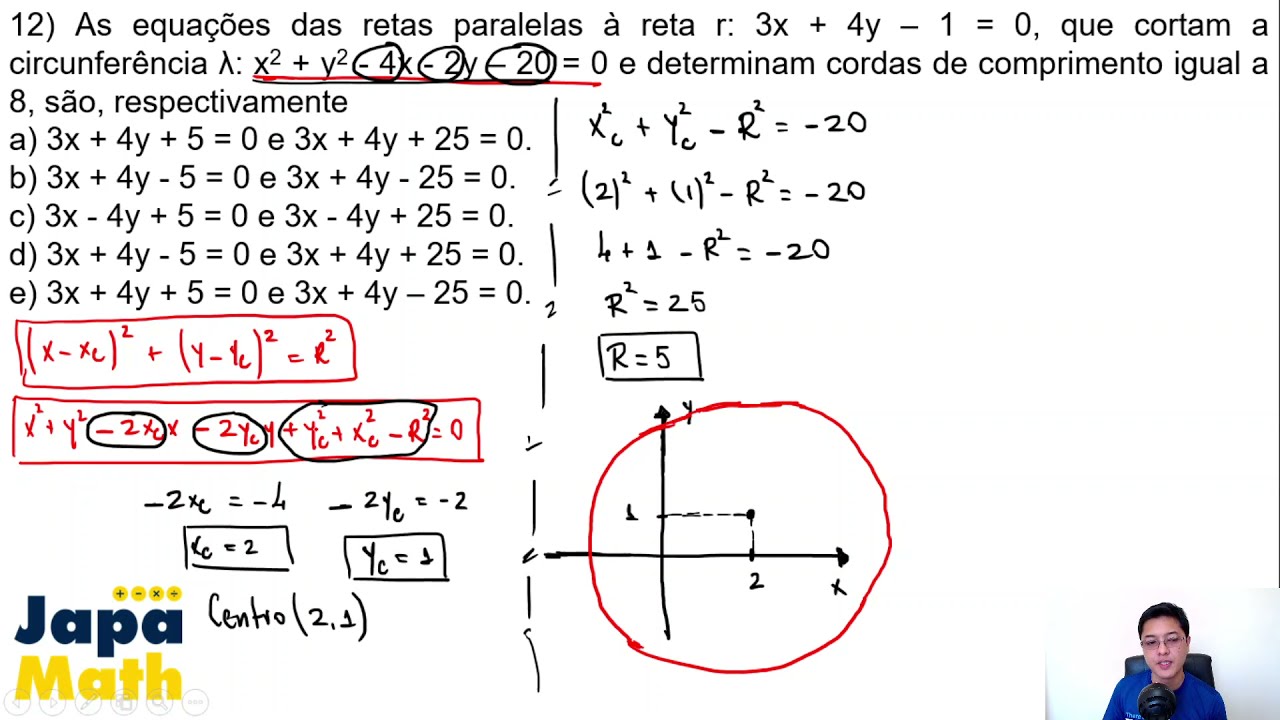 Prova Resolvida EsPCEx (2019 - 2020) - Geometria Analítica