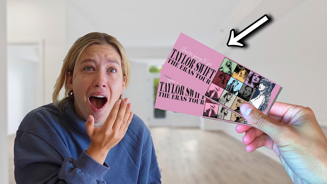 SURPRISING MY WIFE WITH TAYLOR SWIFT TICKETS!! *she cried*