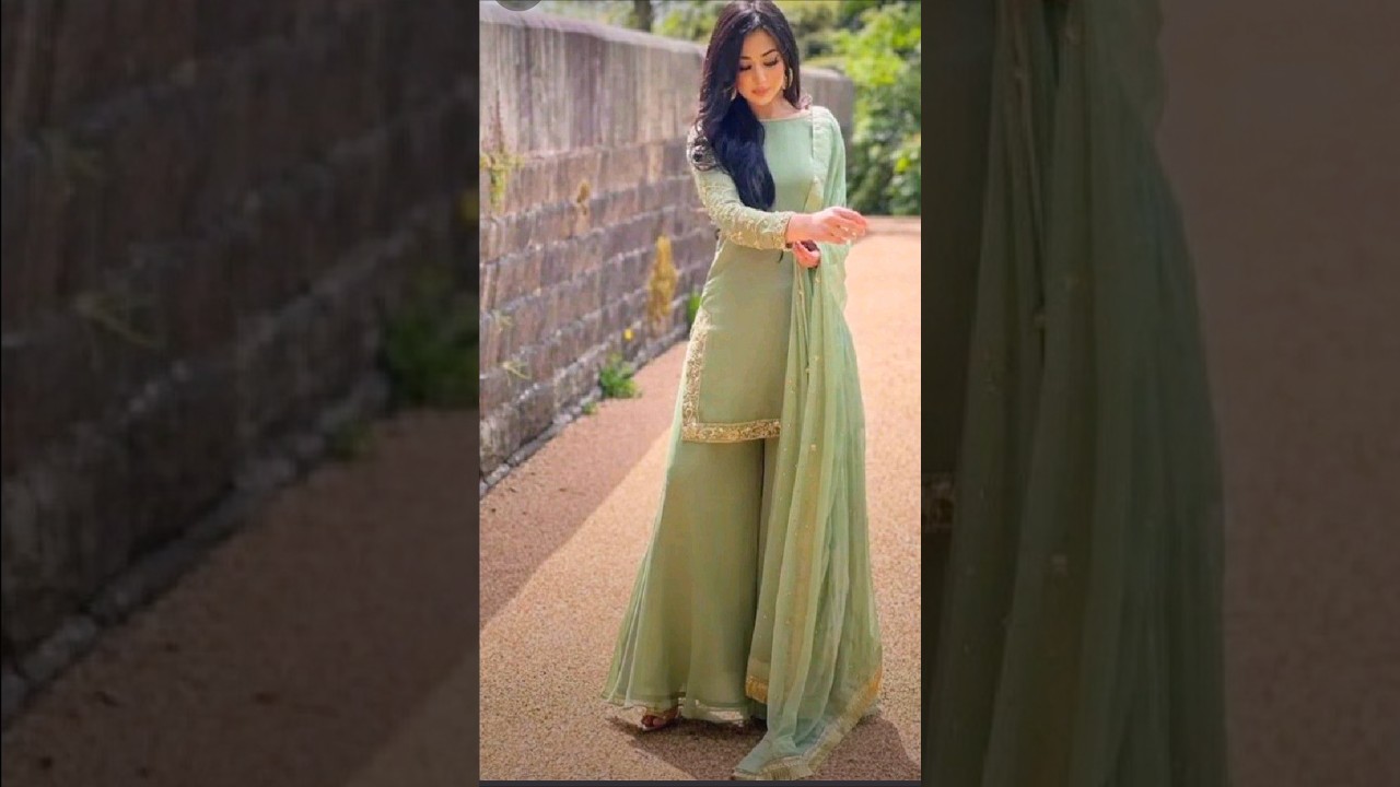 beautiful trendy Palazzo with short kurti design ideas for girls 😍👌#shorts #punjabisuit #viral