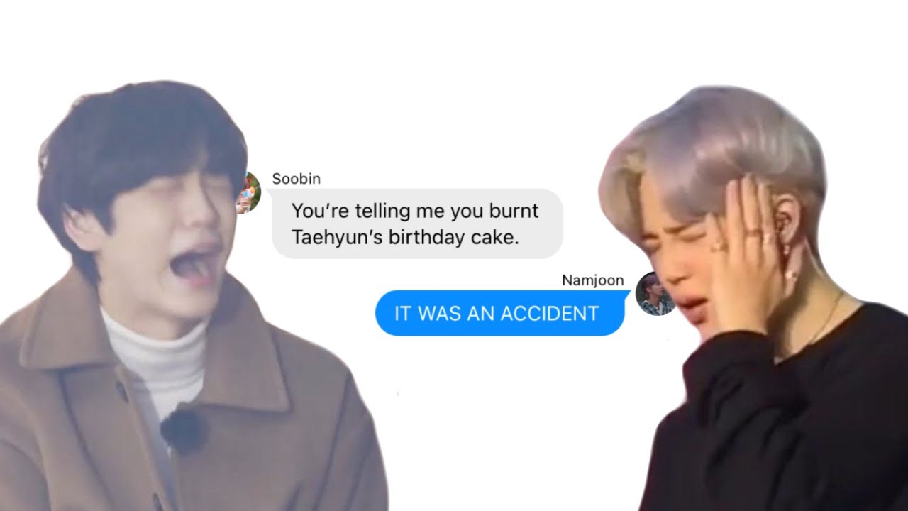 bts and txt texts - the one with the disastrous birthday party