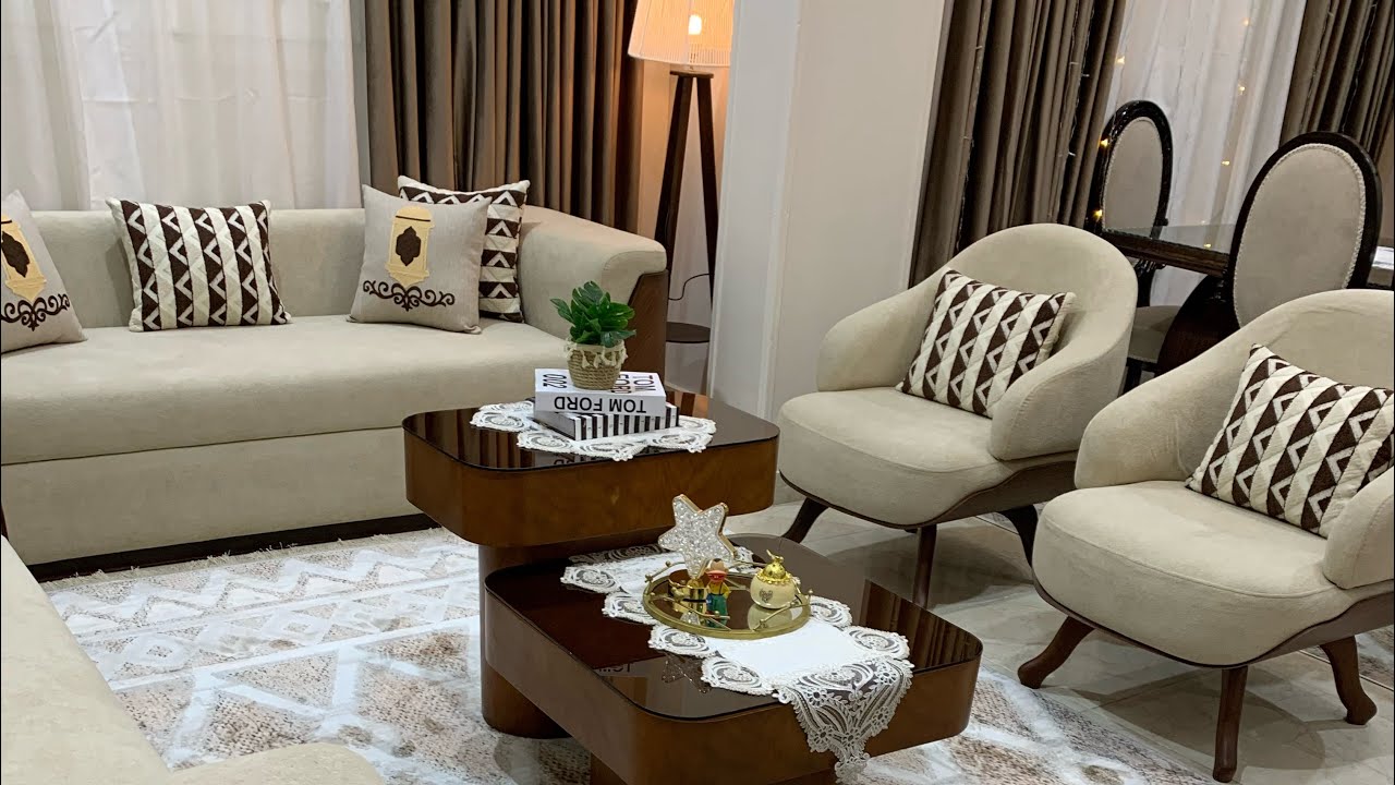 أخيررررا الفيديو المنتظر فرش الريسبشن بالفرش الجديد حاسه اني ف بيت تاني🪴♥️