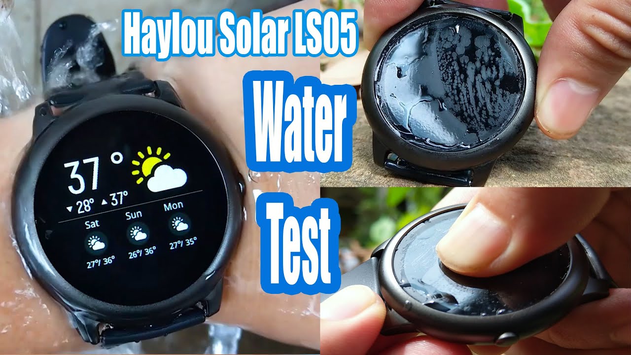 Smartwatch Haylou Solar LS05 обзор водостойкости IP68