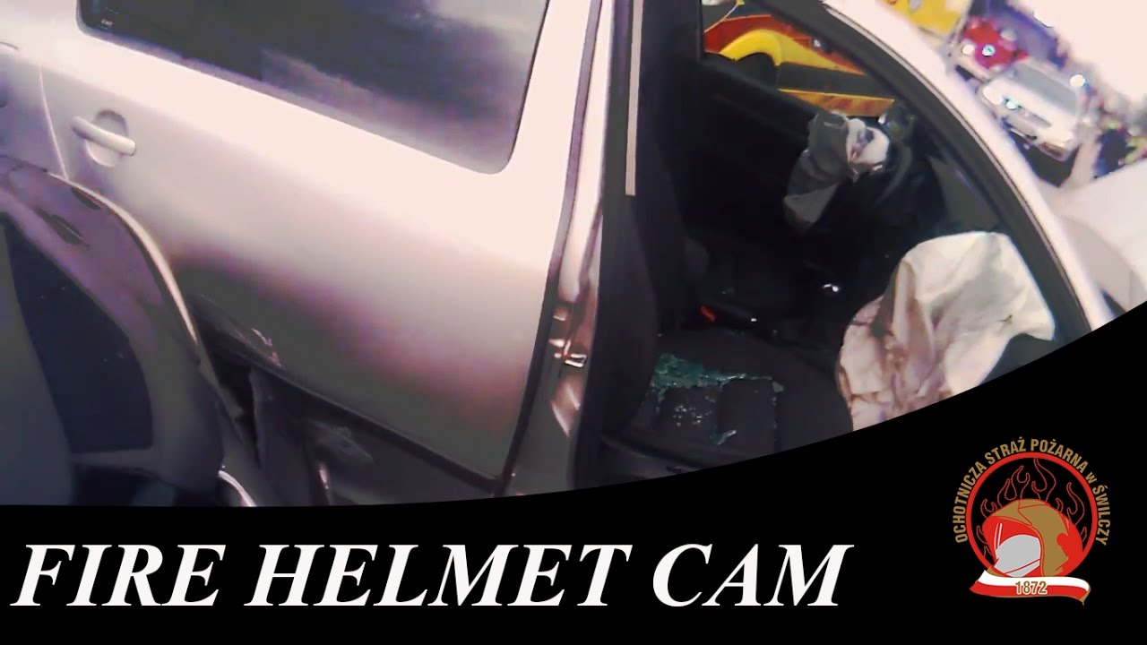 Fire Helmet Cam: Zderzenie dwóch samochodów - OSP Świlcza