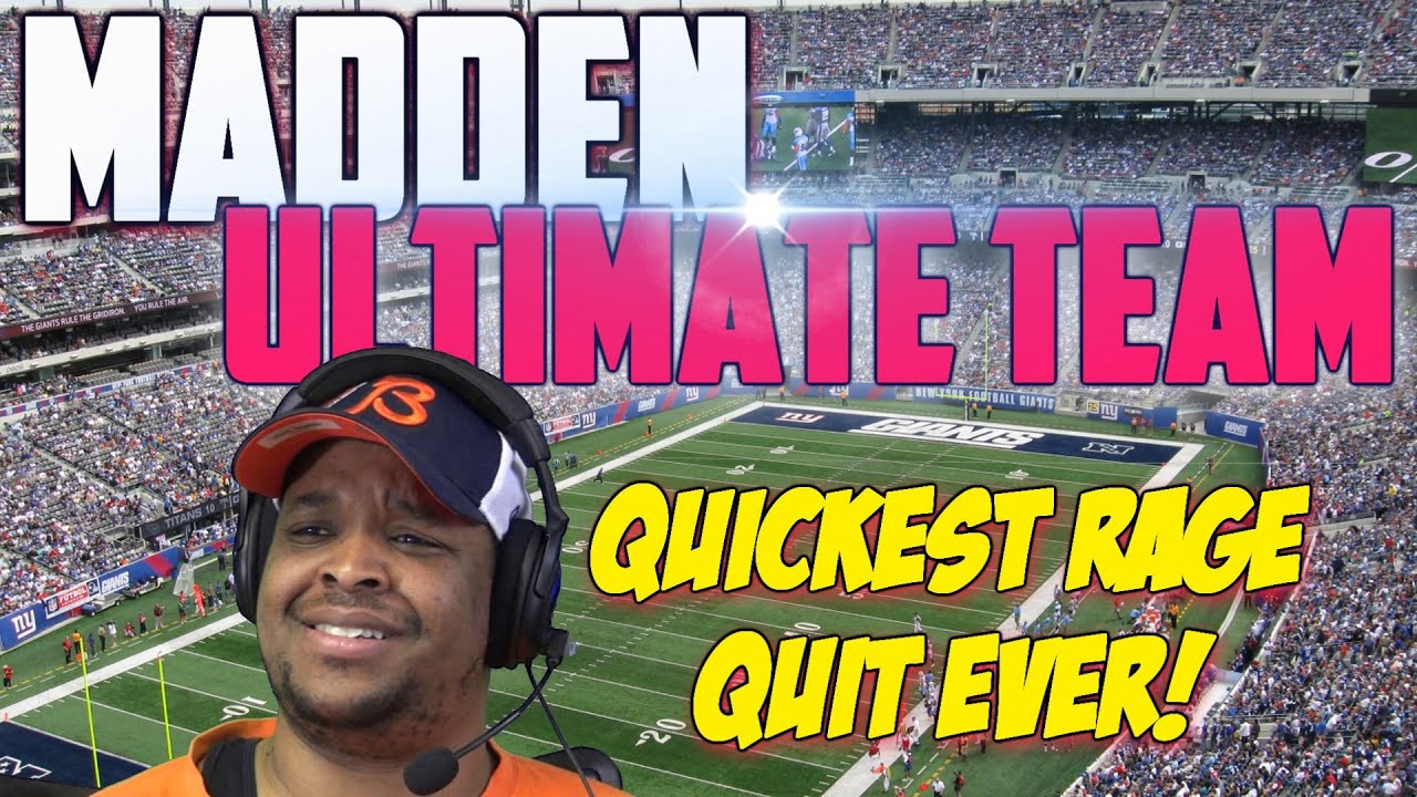 Rage Quit Madden Ultimate Team - Defense Forced Ultimate Rage - Episode 7 - Wayne6578 Smacked Em!