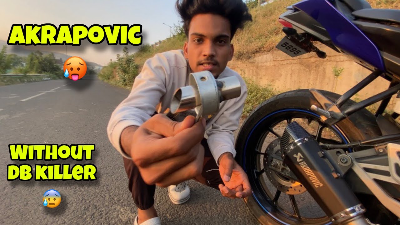 AKRAPOVIC Exhaust On R15V3 Detail Review 😍 || With And Without DB Killer 🥵