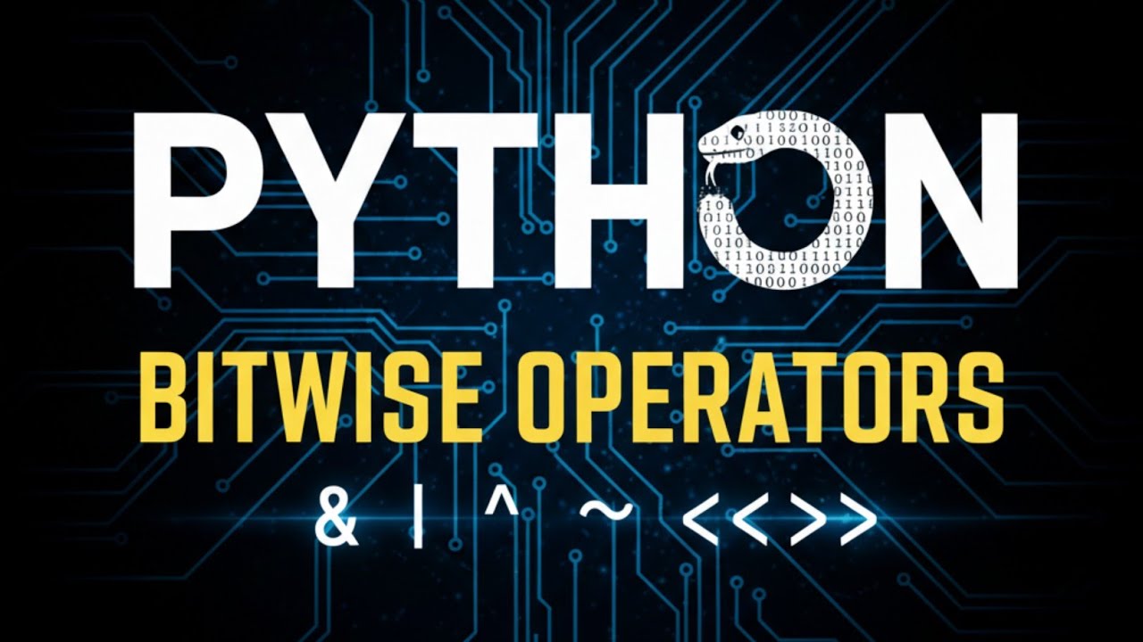 13_Python Bitwise Operators Explained in Hindi 🐍 | Master Binary Logic AND, OR, XOR, Operators..! 