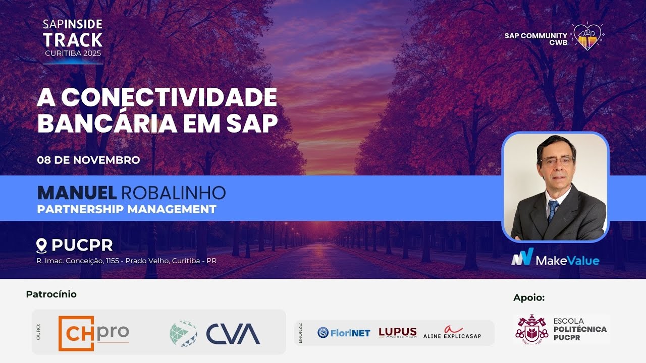 #SITCWB2025 🎤 A conectividade bancária em SAP