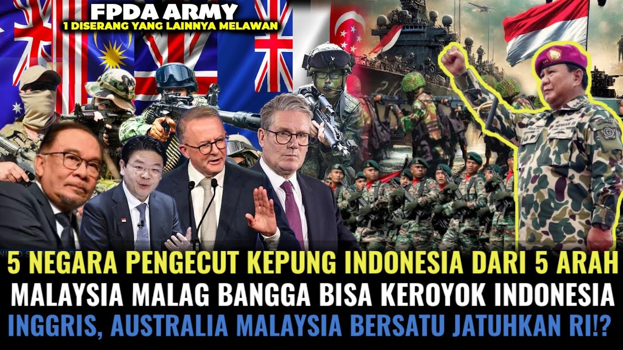 5 NEGARA PENGECUT KEPUNG INDONESIA DARI 5 ARAH! MALAYSIA NGAKU BANGGA MENANG WALAU KEROYOK INDONESIA