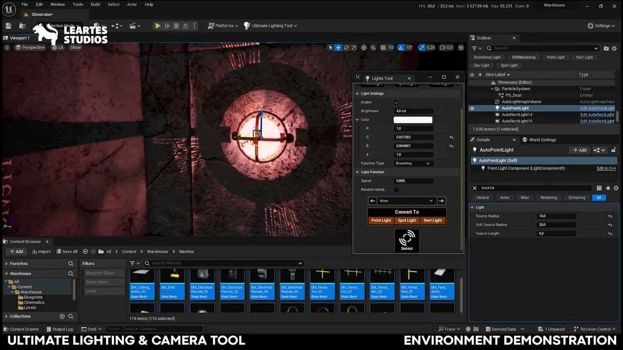 Leartes - Ultimate Lighting Camera Tool Demonstration - Unreal