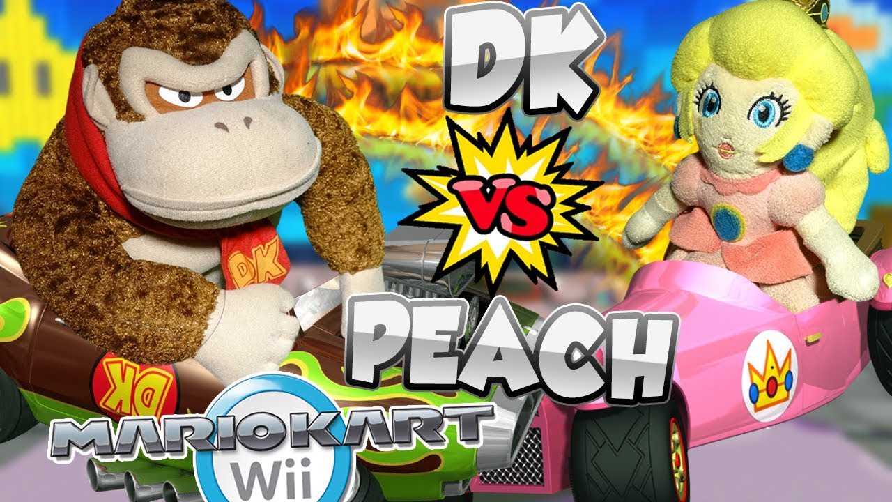 Donkey Kong Vs Princess Peach !! Mario Kart Wii !! Race & Battle !! ᴴᴰ