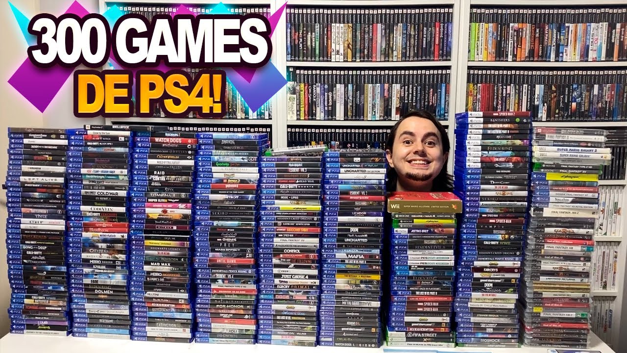 FIQUEI BOBO (MAIS AINDA) COM MAIS DE 300 GAMES DE PS4 QUE CHEGARAM!