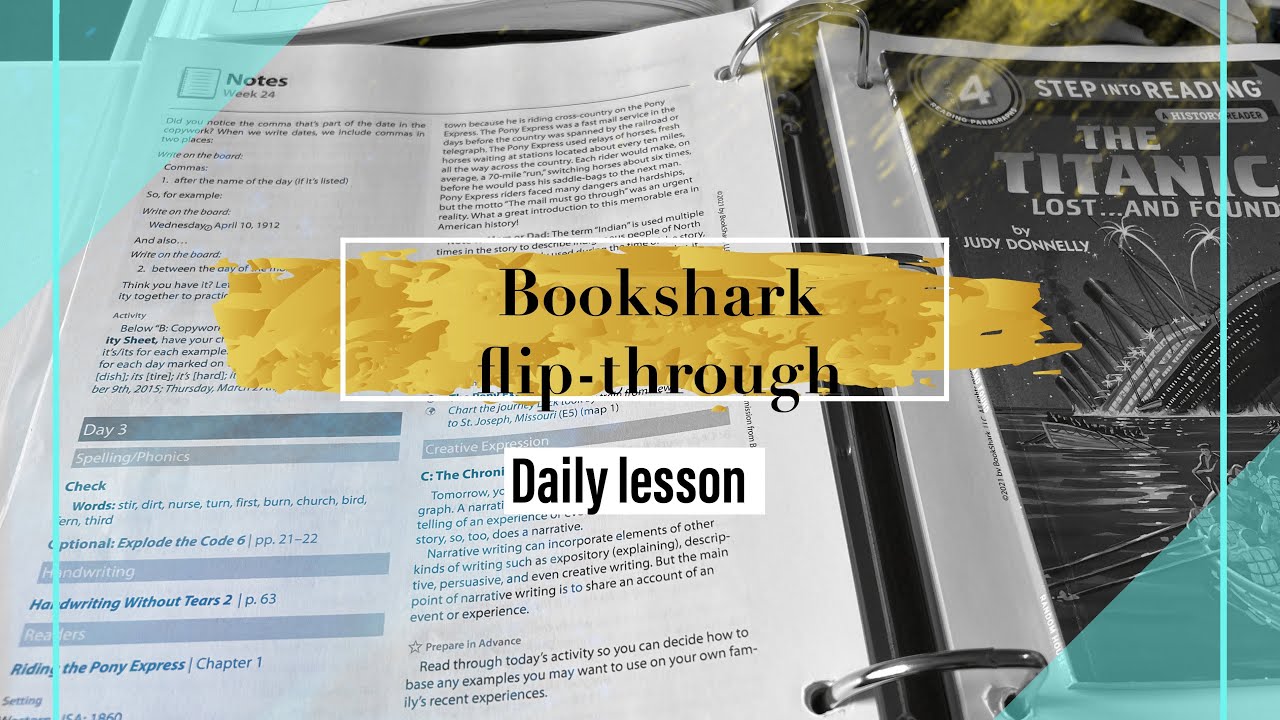 Bookshark flip-through/ day in the life of a homeschool mom