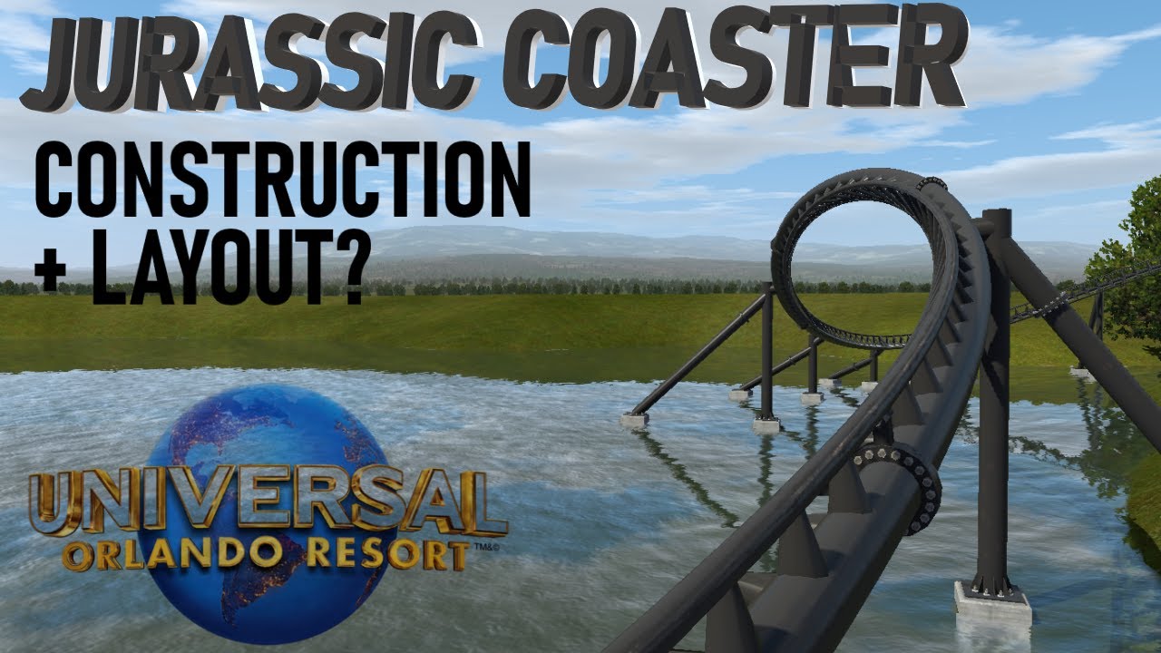 Jurassic Coaster Layout + Aerial Construction Update 5/23; Universal Orlando