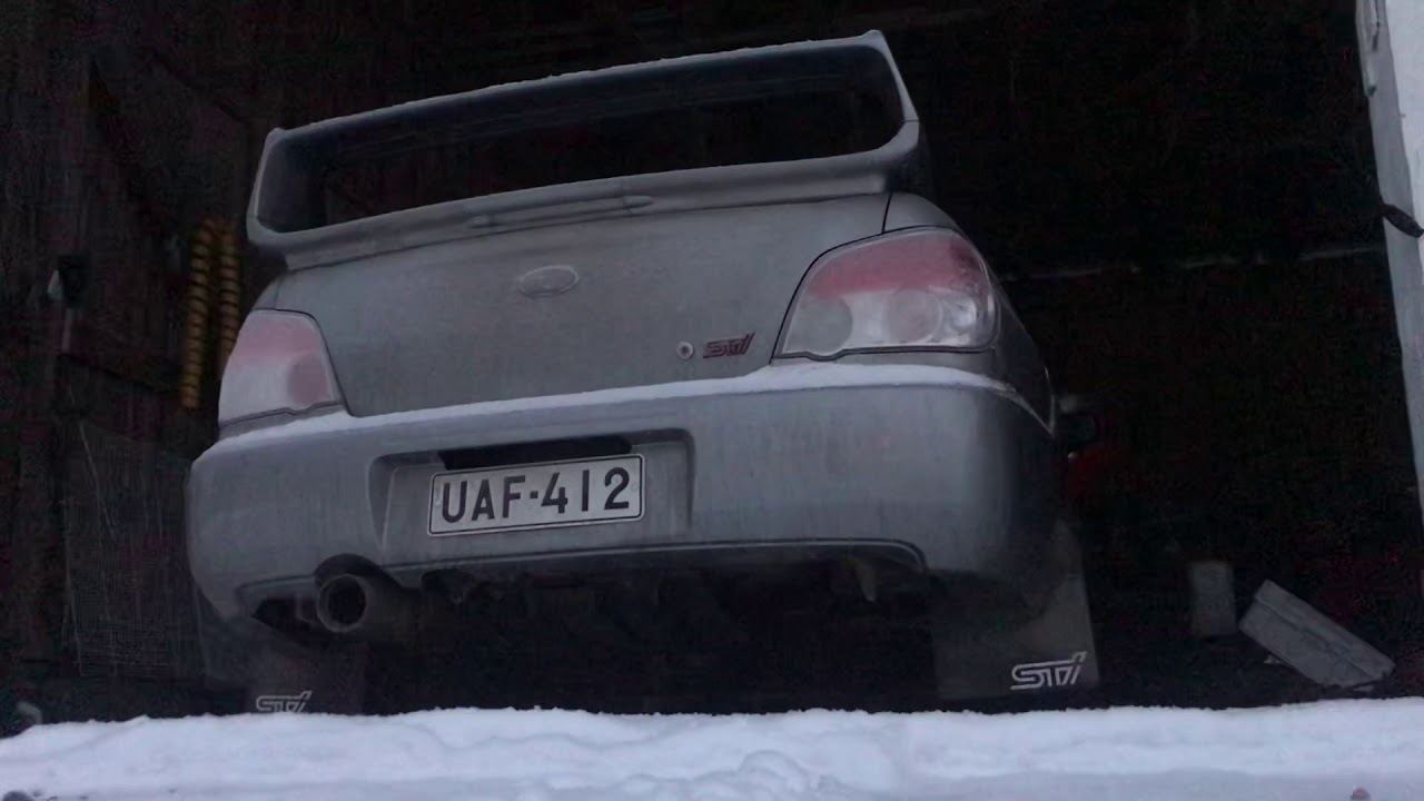 Subaru impreza wrx STI cold start (-7c)
