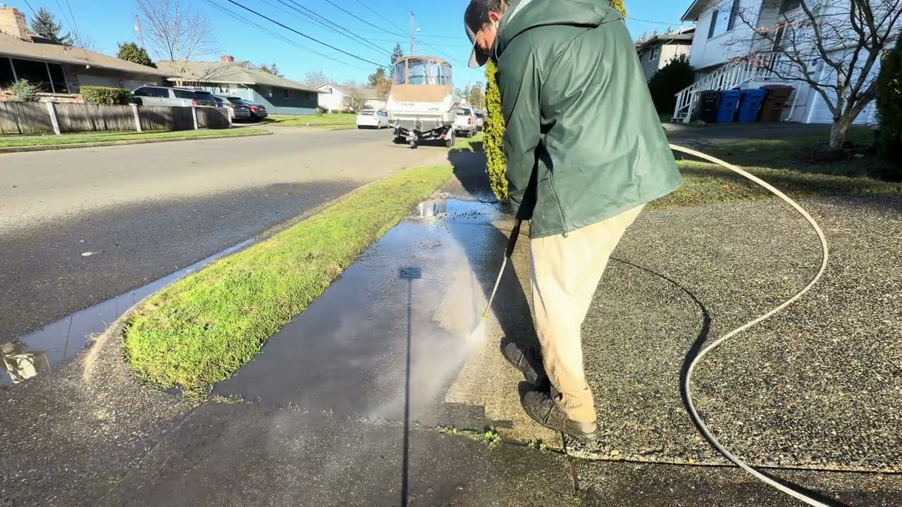 Pressure Washing after Wet and Forget Application!