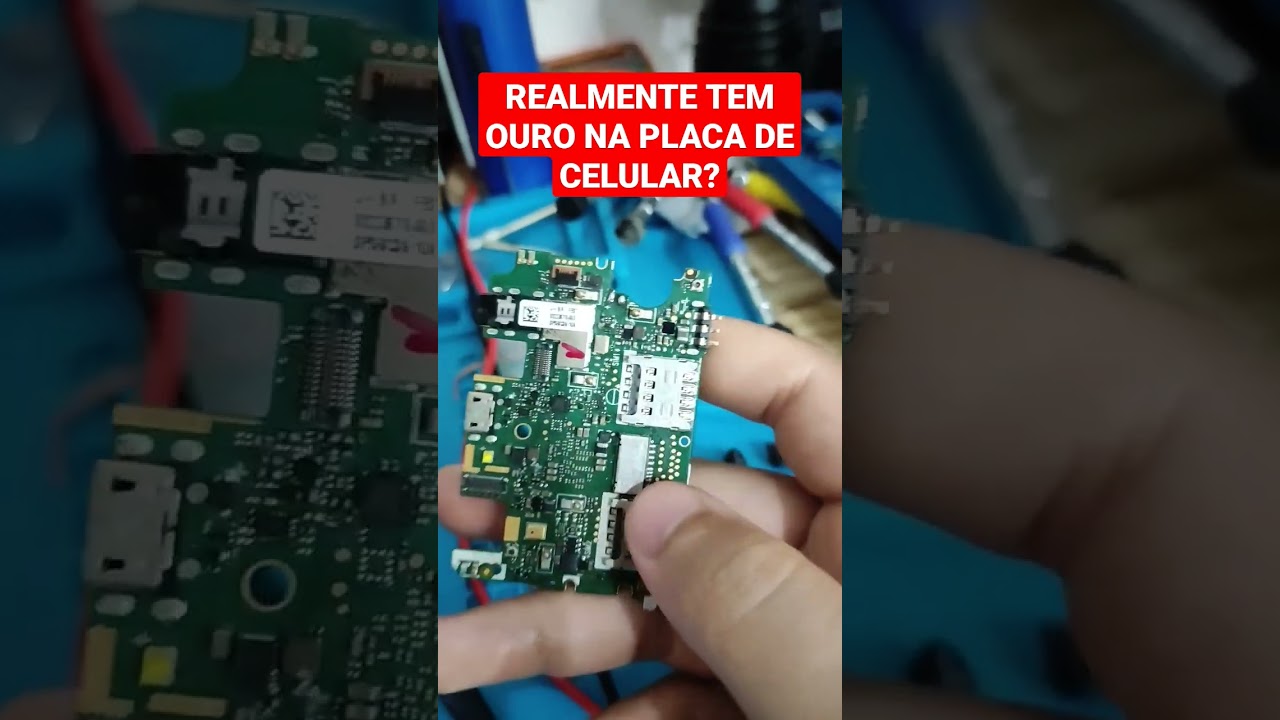 realmente tem ouro em placa de celular?