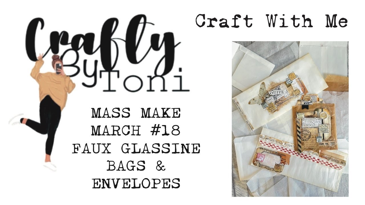 #craftwithme …#massmakemarch2025  #18 FAUX GLASSINE BAGS & ENVELOPES CHEAP !! #junkjournalideas