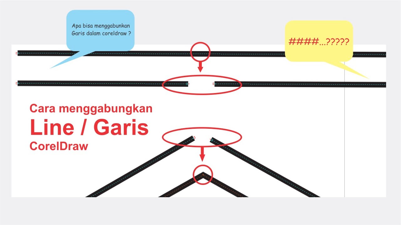 Cara Menggabungkan Garis atau Line CorelDraw