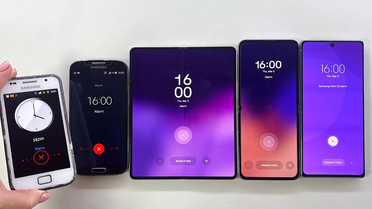 Alarm Clock + Timer Samsung | Z Fold 3 + Z Flip 3 + Galaxy Note 20 + Galaxy S4 + Galaxy S Plus 
