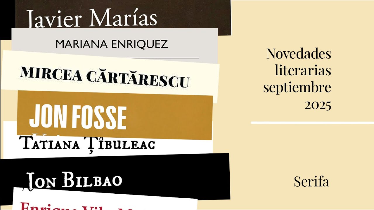 Novedades literarias de septiembre de 2025