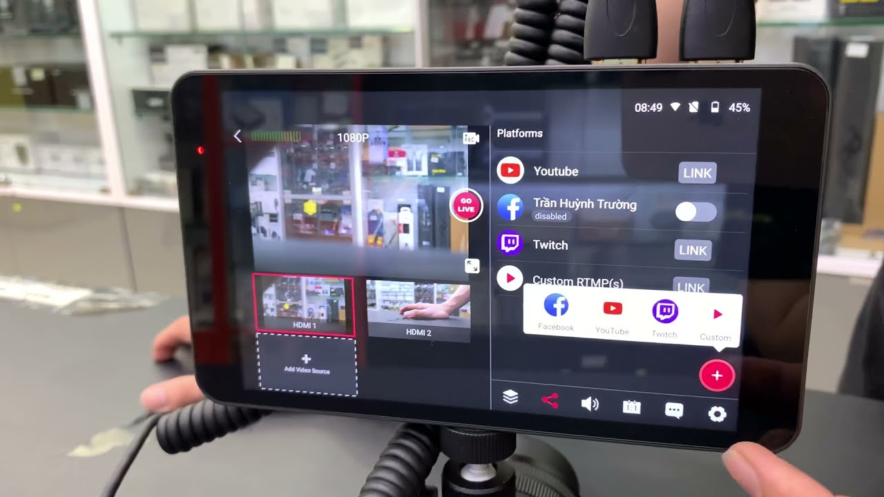 Live Stream bằng YoloBox