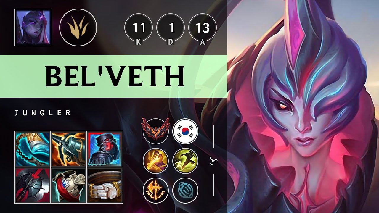 Bel'Veth Jungle vs Teemo - KR Grandmaster Patch 25.07