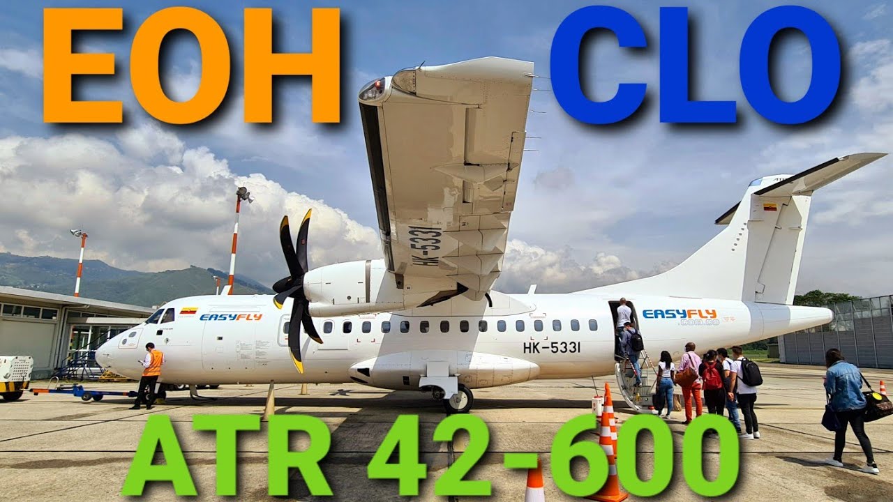 EASYFLY MEDELLÍN OLAYA HERRERA EOH SKMD ✈ CALI ALFONSO BONILLA ARAGÓN CLO SKCL ATR 42-600 ☆ COLTEJER