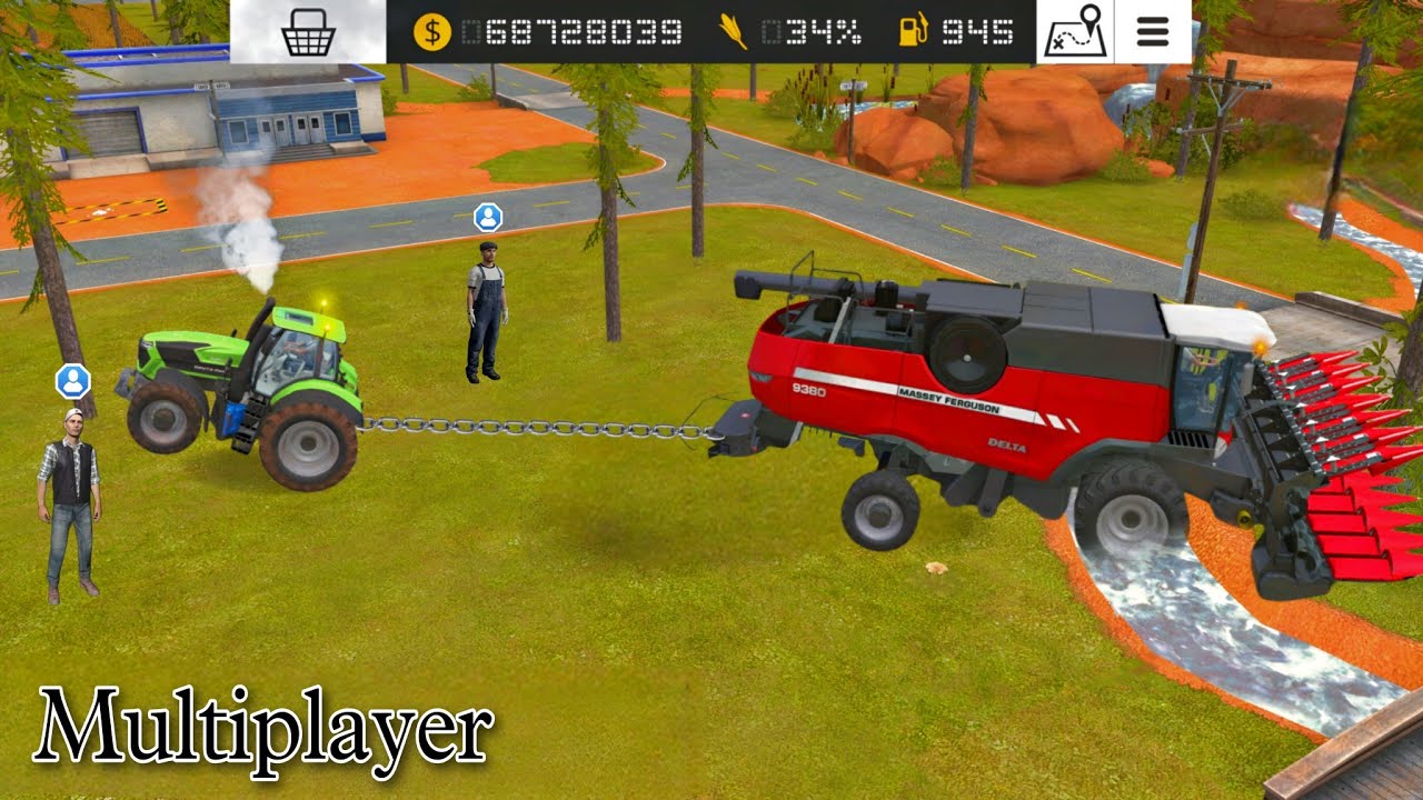 Fs 18 Multiplayer ! Fs18 Harvesting Wheats and Corn | Farming Simulator 18 Gameplay | Timelapse