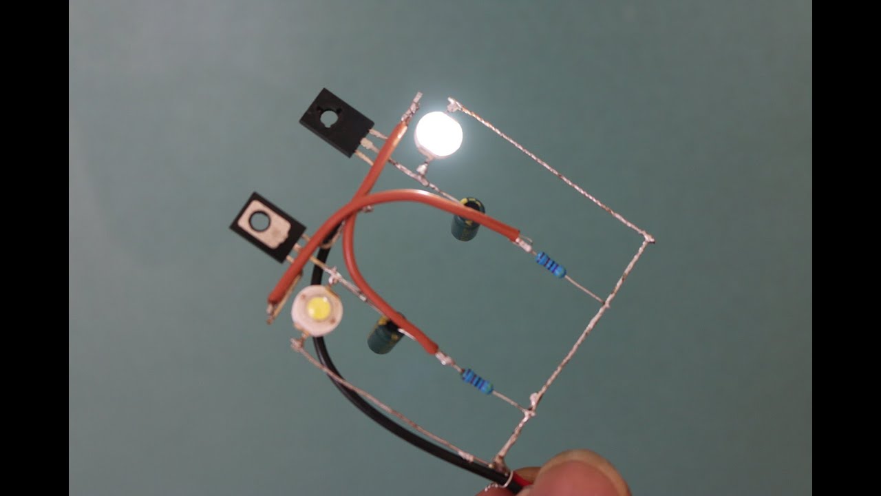 DIY IDEAS | How to make a simple LED flasher using D882 transistor