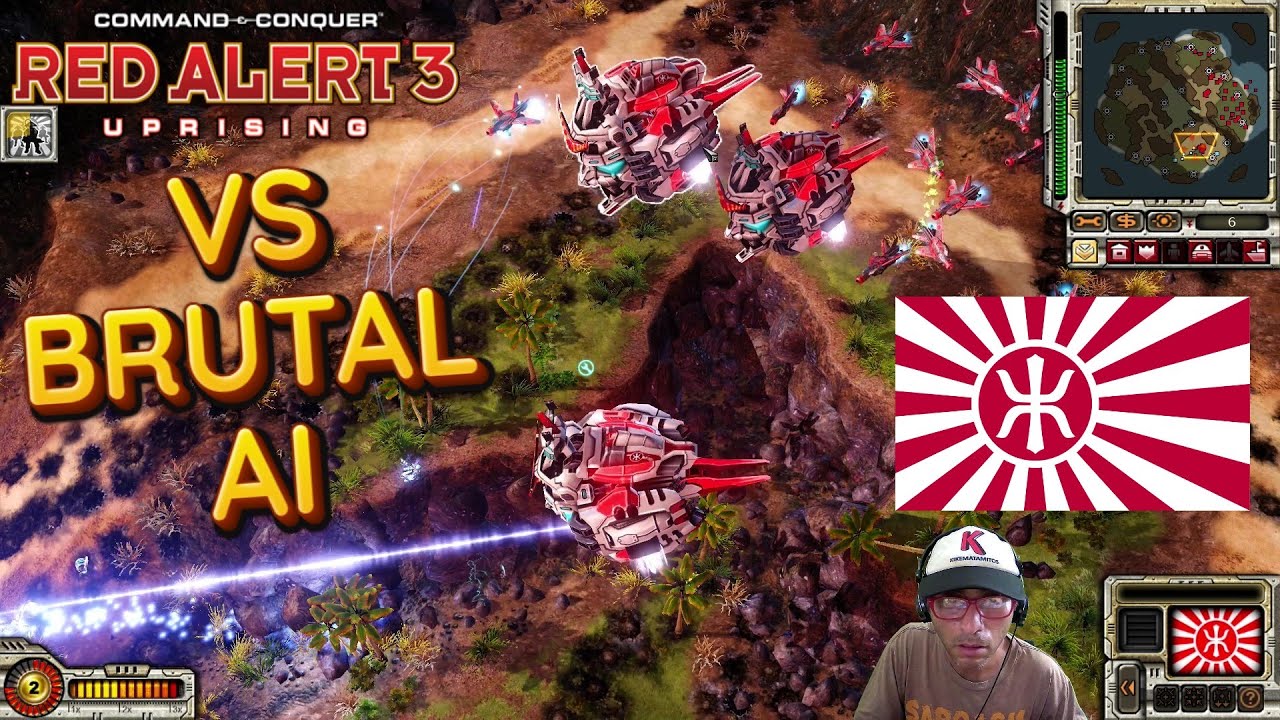 🇯🇵 Red Alert 3 Uprising Gameplay Japan in a Skirmish vs BRUTAL AI in Apocalypse Mountain map