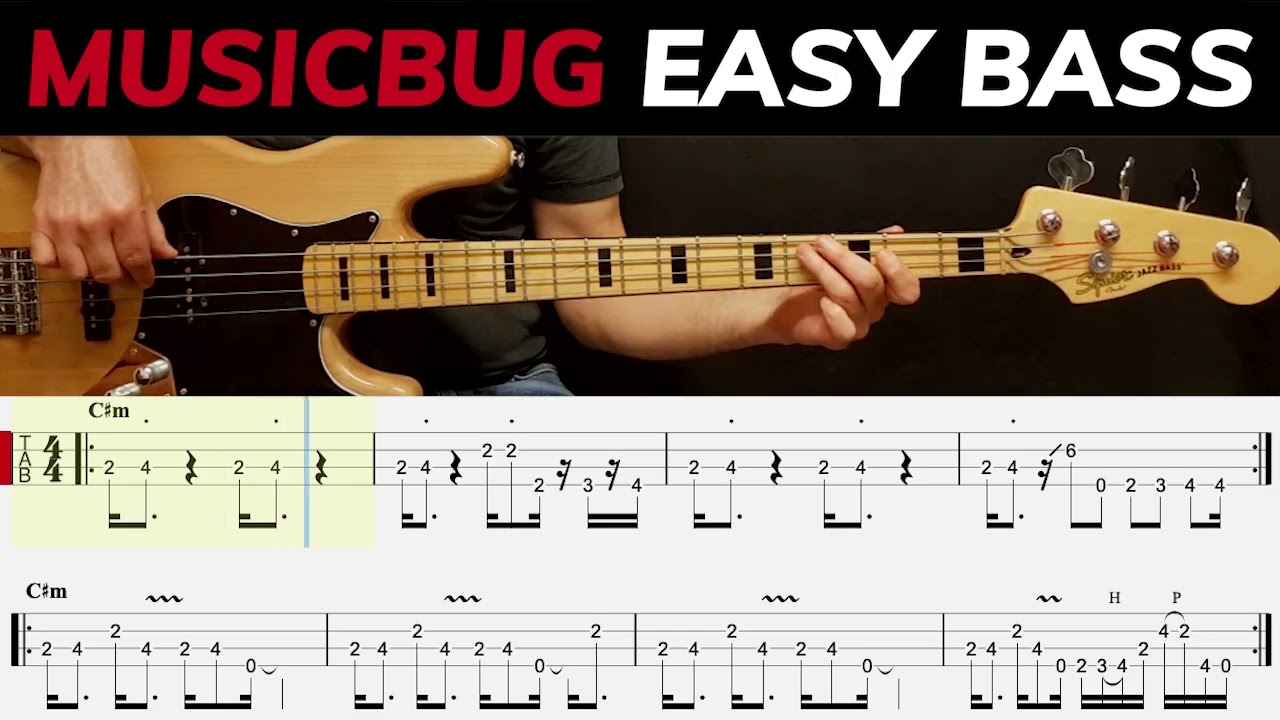BLUES ROCK: Syncopated Bass Line over C#m Chord