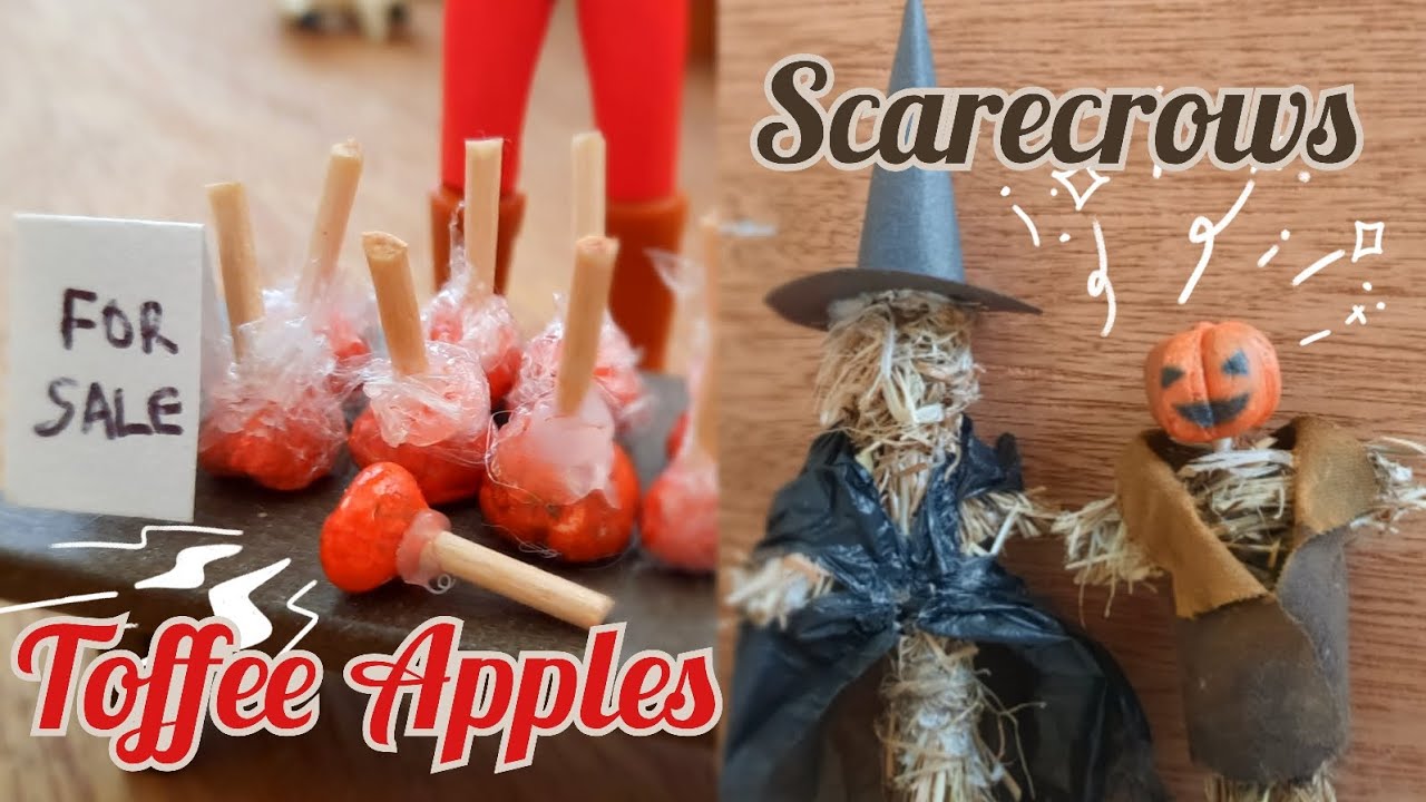 Осенние и хэллоуинские поделки от Schleich || Яблоки в карамели, пугала, тыквы и многое другое! |...