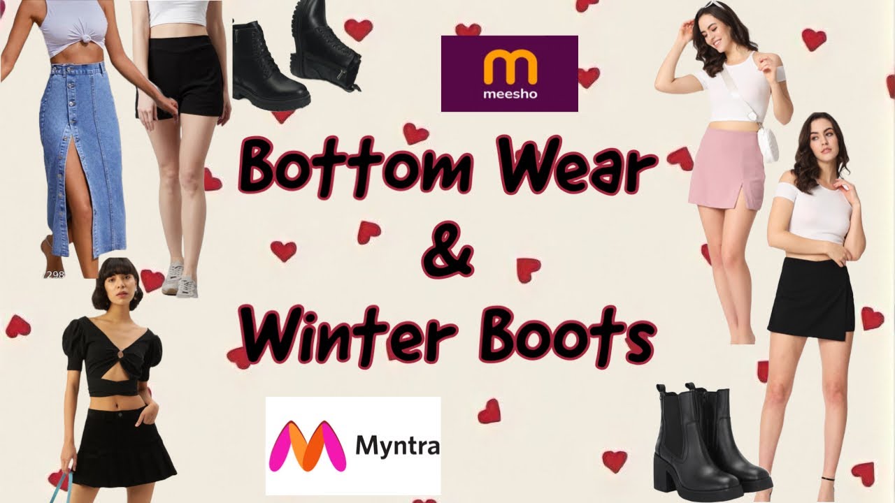 Skorts, skirt, shorts and boots 😍|| starting at ₹749 💰💕|| Bottom wear haul and Winter Boots 🥾