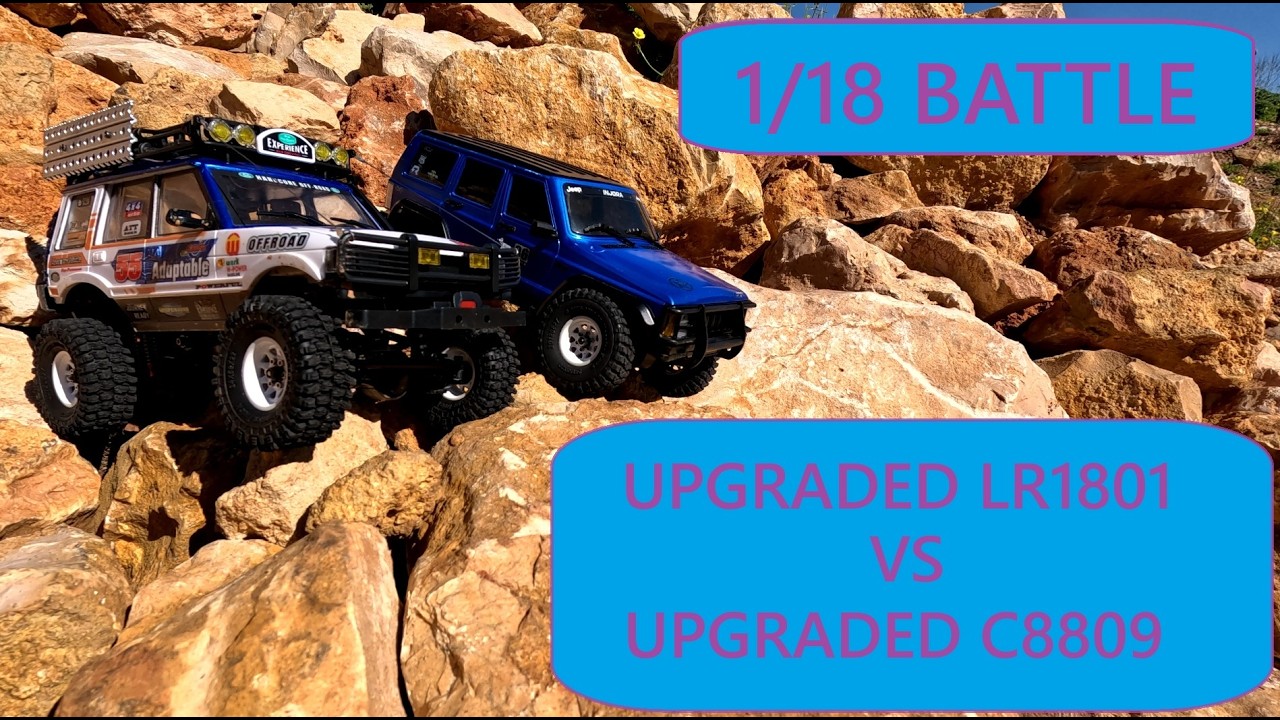 1/18 Battle JXC LR 1801 VS AUSRARHOBBY 8809 ( upgraded ) #rccar #upgrades #battle #offroad