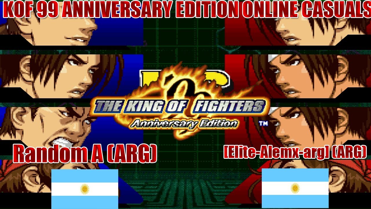 King of Fighters 99 ЮБИЛЕЙНОЕ ИЗДАНИЕ - Fightcade - Случайный A (ARG) против [Elite-Alemx-arg] (ARG)