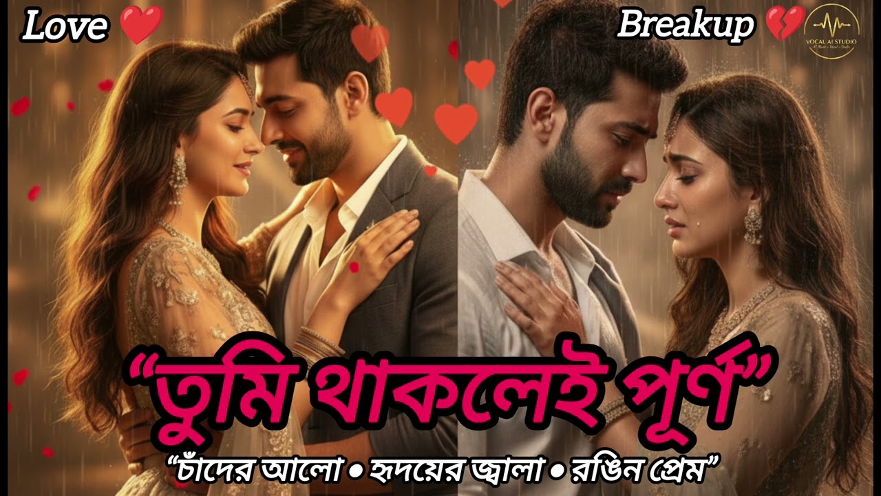 তুমি থাকলেই পূর্ণ আমি — Bangla Sad Romantic Song | Breakup Song 