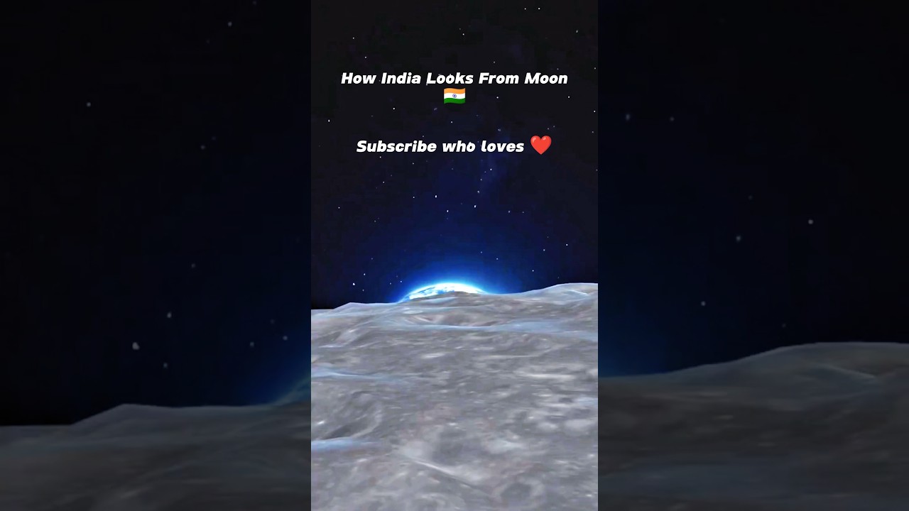 How India Looks From Space 🤯 Tell me #india #space #proudtobeindian #moon #interstellar