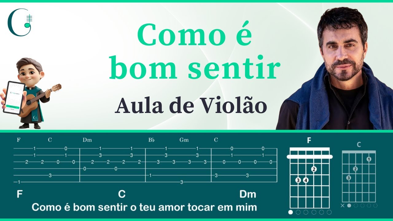 COMO É BOM SENTIR O TEU AMOR TOCAR EM MIM - Padre Fábio de Melo (como tocar no violão)