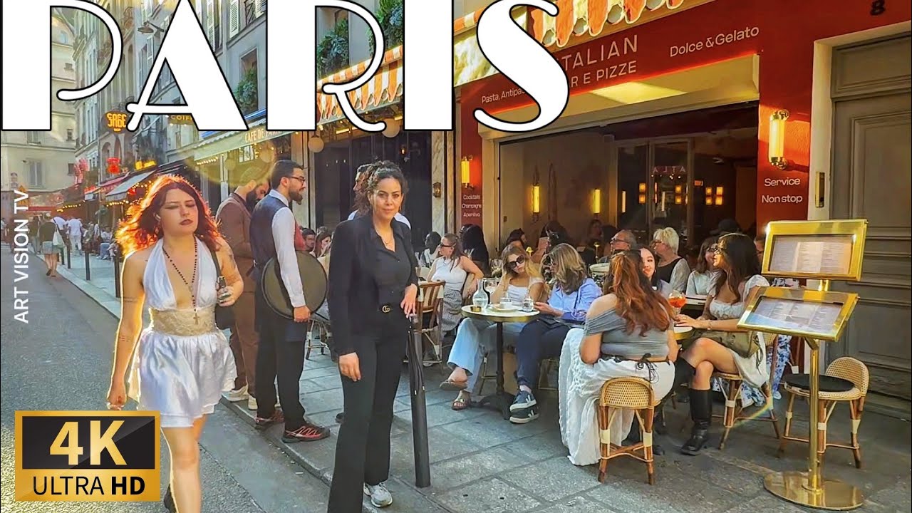 [🇫🇷Paris France 4K 60FPS Walking Tour] Paris Hot Sunny Day Walk  12/May/2025