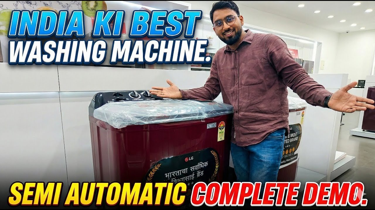 LG Best Semi Automatic Washing Machine | How to use Semi Automatic Machine ? | Best Semi Automatic