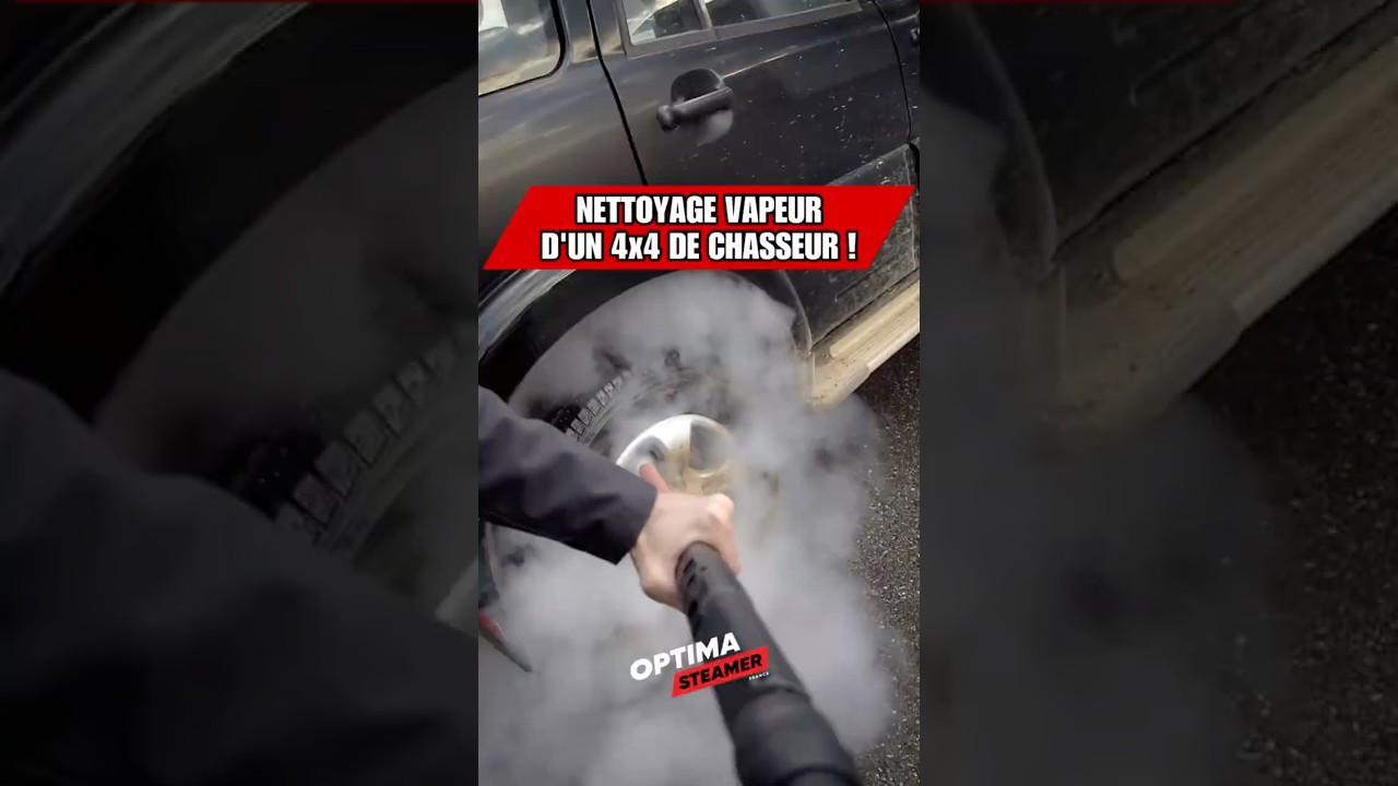 Nettoyage vapeur d&rsquo;un 4x4 de chasseur avec Optima Steamer (Optima XD)