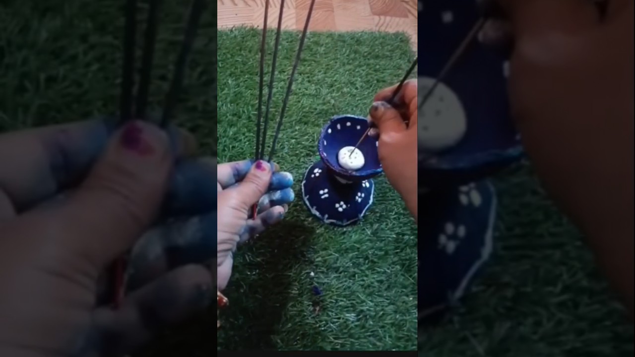 Coconut shell DIy/incense stick holder YouTube #short #