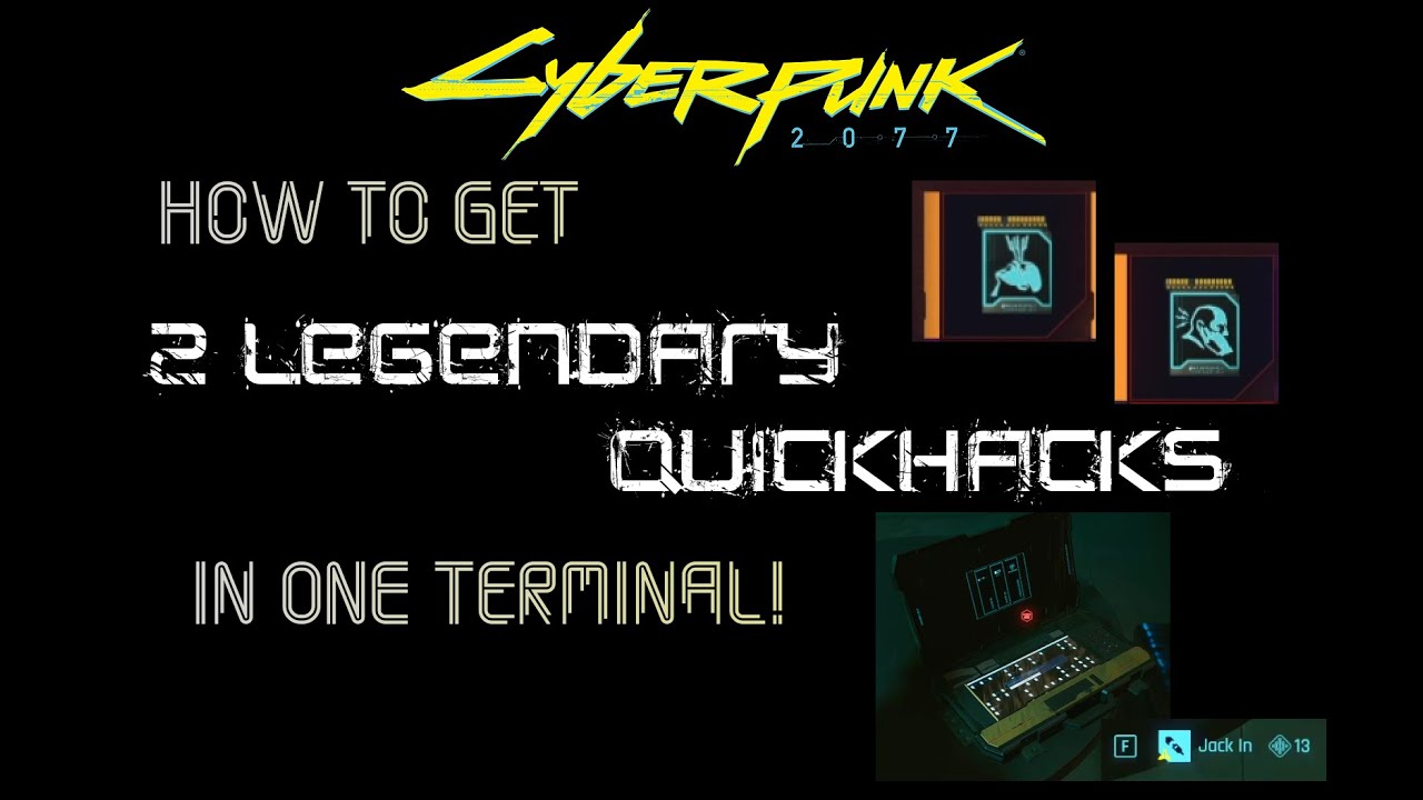 How to get 2 FREE Legendary Quickhacks in one Terminal! | Cyberpunk 2077
