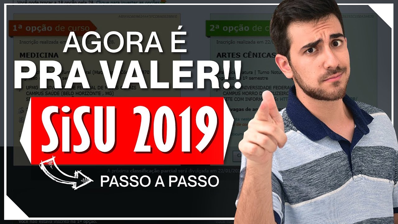 SISU PASSO A PASSO: Dicas para ACESSAR e usar melhor o SITE DO SISU 2019 | Umberto Mannarino