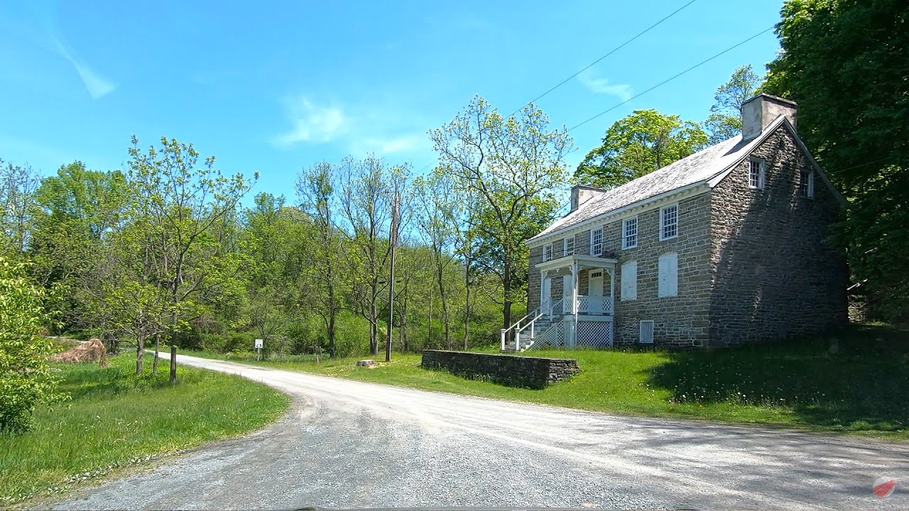 Scenic Old Mine Road with relaxing music in Delaware Water Gap National Recreation Area NJ 【ASMR】
