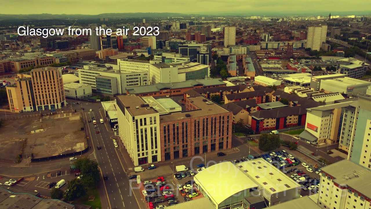 Glasgow Drone from the Air 2023