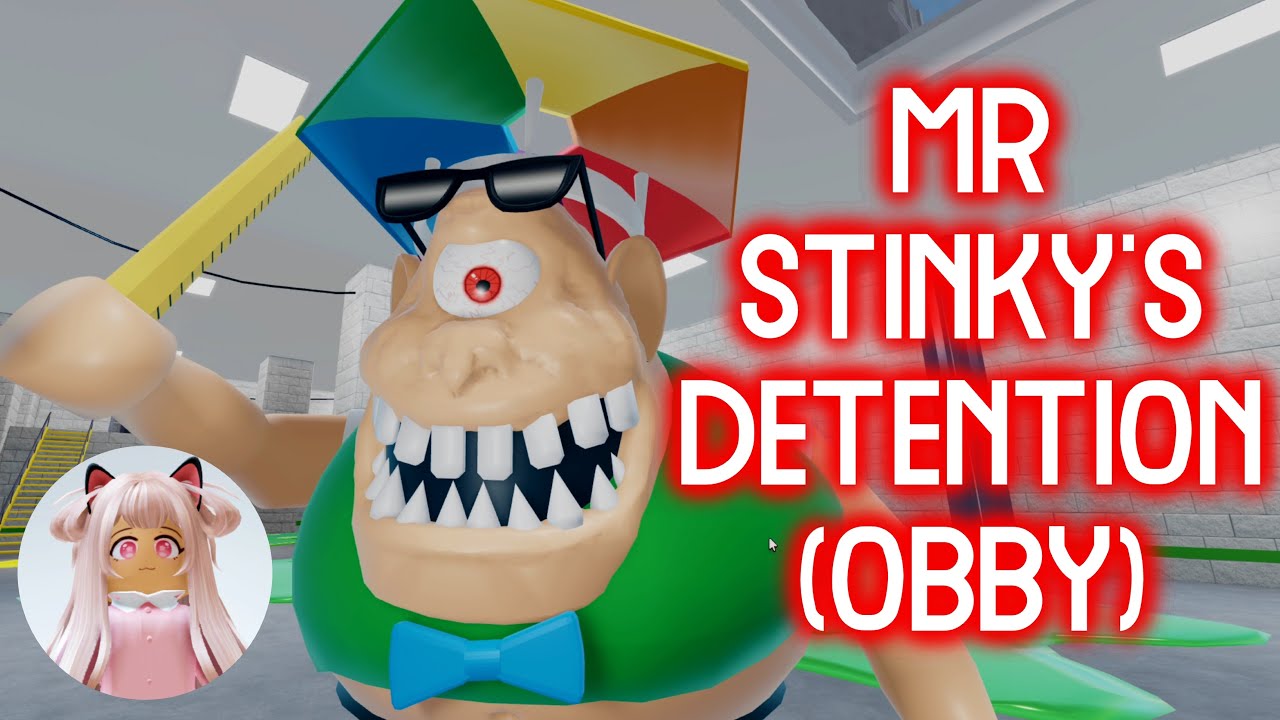 MR STINKY'S DETENTION (OBBY) - HARD MODE - Roblox Gameplay Walkthrough No Death Speedrun [4K]